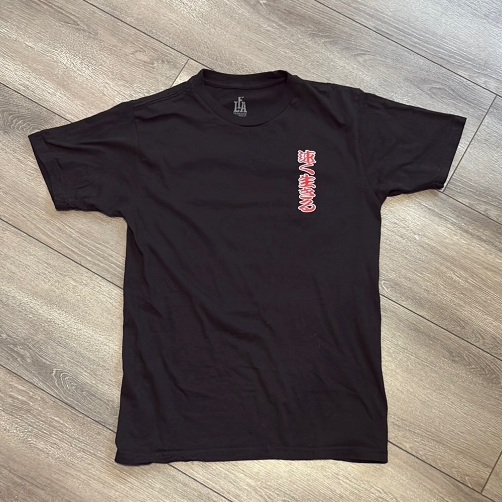LFA Franchise Black Short Sleeve Tee with Striking Red Detail
